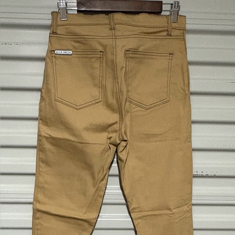 Blue Delta Mens Tan Chino Jeans